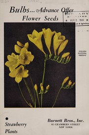 Cover of: Bulbs ... advance offer, flower seeds, strawberry plants | Burnett Bros., Inc