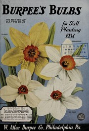 Burpees bulbs for fall planting, 1934