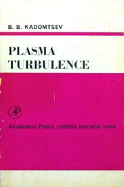 Cover of: Plasma turbulence