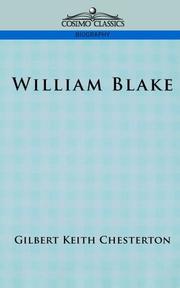 Cover of: William Blake by Gilbert Keith Chesterton