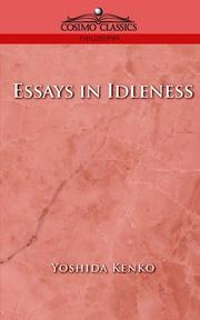 Cover of: Essays in Idleness by Yoshida Kenko