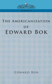 Cover of: The Americanization of Edward Bok