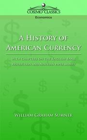 Cover of: A history of American currency
