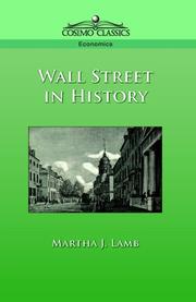 Cover of: Wall Street in History