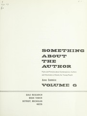 Cover of: Something About the Author v. 6: Facts and Pictures About Contemporary Authors and Illustrators of Books for Young People (Something about the Author)