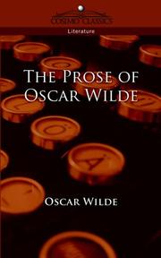 The prose of Oscar Wilde by Oscar Wilde