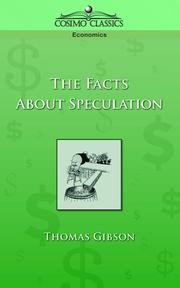 Cover of: The Facts About Speculation