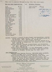 Cover of: This list is amended through spring 1934, fall list later