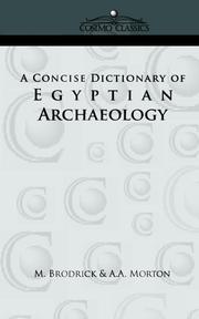 Cover of: A Concise Dictionary of Egyptian Archaeology