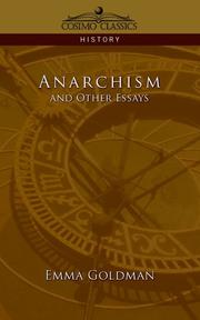 Cover of: Anarchism and Other Essays by Emma Goldman