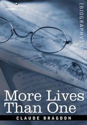 Cover of: More Lives Than One | Claude Bragdon