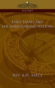 Cover of: Early Israel and the Surrounding Nations by Archibald Henry Sayce