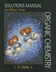 Cover of: Solutions Manual Organic Chemistry