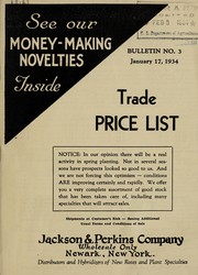 Cover of: Trade price list | Jackson & Perkins Co