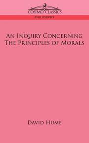 Cover of An Inquiry Concerning the Principles of Morals by David Hume