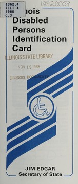Cover of: Illinois disabled persons identification card