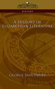 Cover of: A History of Elizabethan Literature (Cosimo Classics History)