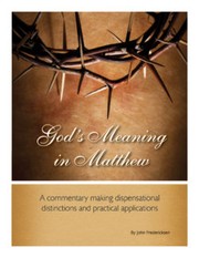 Gods Meaning in Matthew