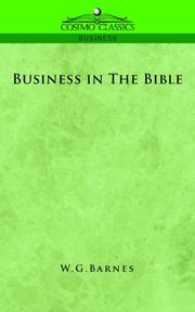 Cover of: Business in The Bible | W.G. Barnes