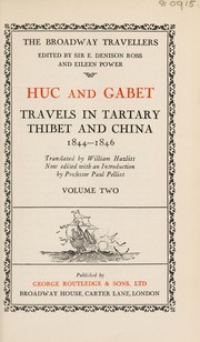 Cover of: Travels in Tartary, Thibet and China, 1844-1846.