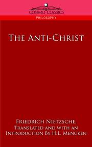 Cover of: The Anti-Christ by Friedrich Nietzsche