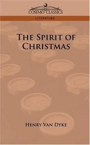 Cover of: The Spirit of Christmas by Henry van Dyke