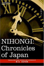 Cover of: NIHONGI | W.G. Aston