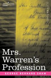 Cover of: Mrs. Warren's Profession by George Bernard Shaw