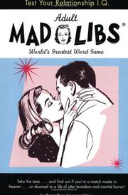 Cover of: Test Your Relationship I.Q. Mad Libs by Leonard Stern, Roger Price