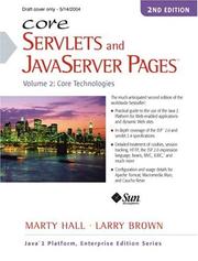 Cover of: Core Servlets and Javaserver Pages by Marty Hall, Larry Brown, Yaakov Chaikin