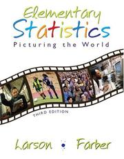 Cover of: Elementary statistics: picturing the world