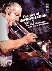 Cover of: Music Minus One: The Art of Improvisation, Vol. 1