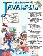 Cover of: Java How to Program (6th Edition) (How to Program (Deitel)) by Harvey M. Deitel, Paul J. Deitel