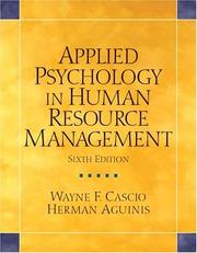 Cover of: Applied Psychology in Human Resource Management (6th Edition)