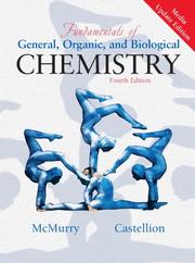 Cover of: Fundamentals of General, Organic and Biological Chemistry by John E. McMurry, Mary E Castellion