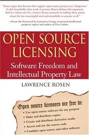 Cover of: Open source licensing by Lawrence E. Rosen