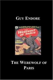 Cover of: The Werewolf Of Paris by Guy Endore