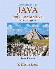 Cover of: Introduction to Java Programming Core Vision (5th Edition)