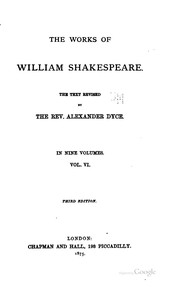 Cover of: The Works of William Shakespeare in Nine Volumes by William Shakespeare
