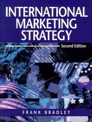 Cover of: International marketing strategy by Frank Bradley