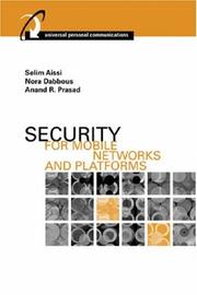 Cover of: Security for Mobile Networks and Platforms (Artech House Universal Personal Communications)