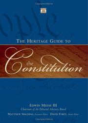 Cover of: The Heritage guide to the Constitution.