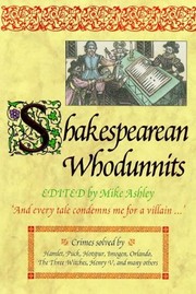 Cover of: Shakespearean Whodunnits by Michael Ashley