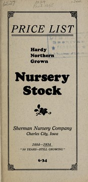 Cover of: Hardy Northern grown nursery stock | Sherman Nursery Company