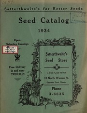 Seed catalog, 1934