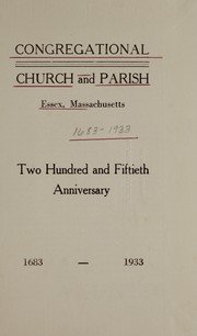 Cover of: Congregational Church and Parish, Essex, Massachusetts | 