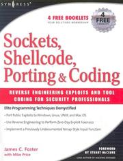 Cover of: Sockets, Shellcode, Porting, & Coding | James C. Foster
