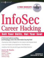 Cover of: Infosec Career Hacking: Sell Your Skillz, Not Your Soul