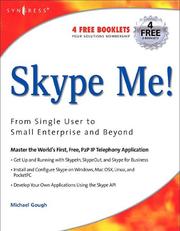Cover of: Skype Me!: From Single User to Small Enterprise and Beyond