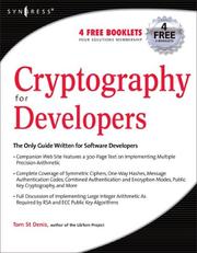 Cover of: Cryptography for Developers
